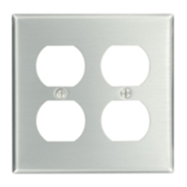 Leviton Receptacle 2 Gang Wallplate 83016